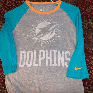 Miami Dolphins Nike 3/4 sleeve T-shirt